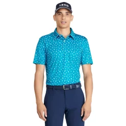 Men's IZOD Printed Golf Polo -Clearance Sales Store 5532845 Ocean Depths
