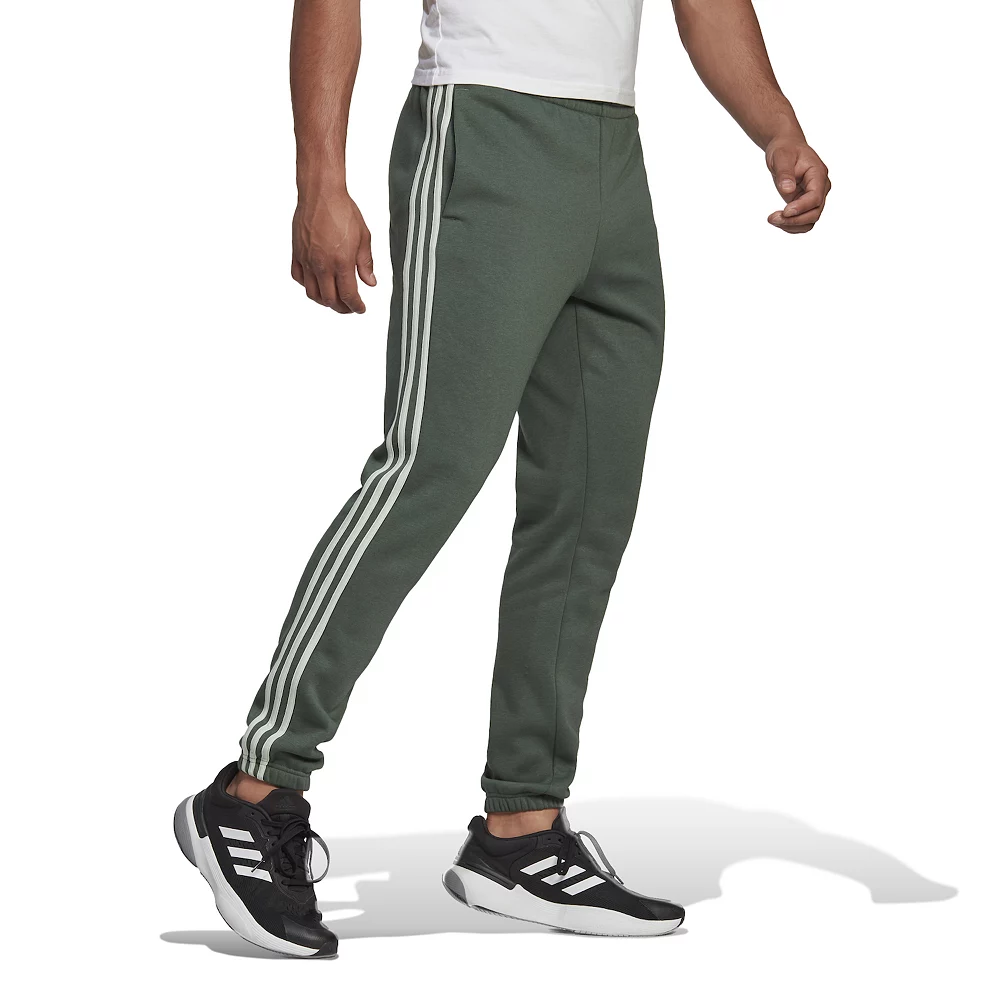 Big & Tall adidas Essentials 3-Stripe Fleece Pants 5 Big & Tall adidas Essentials 3-Stripe Fleece Pants - Image 3