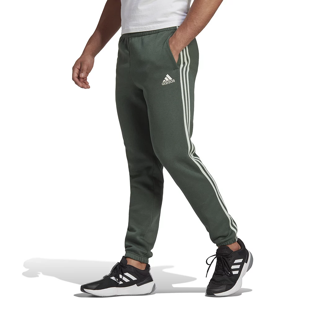 Big & Tall adidas Essentials 3-Stripe Fleece Pants 3 Big & Tall adidas Essentials 3-Stripe Fleece Pants