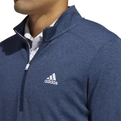 Men's adidas 3-Stripes Quarter-Zip Pullover Top -Clearance Sales Store 5535416 ALT3