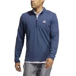 Men's adidas 3-Stripes Quarter-Zip Pullover Top -Clearance Sales Store 5535416 ALT5