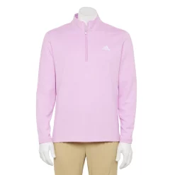 Men's adidas 3-Stripes Quarter-Zip Pullover Top -Clearance Sales Store 5535416 Bliss Lilac