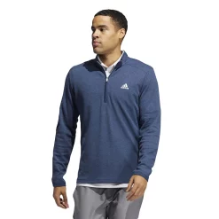 Men's adidas 3-Stripes Quarter-Zip Pullover Top -Clearance Sales Store 5535416 Crew Navy