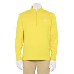 Men's adidas 3-Stripes Quarter-Zip Pullover Top -Clearance Sales Store 5535416 Impact Yellow