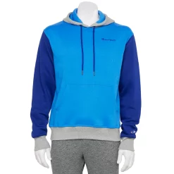 Men's Champion® Colorblock Powerblend Fleece Hoodie -Clearance Sales Store 5537040 Blue Jay Valiant Blue