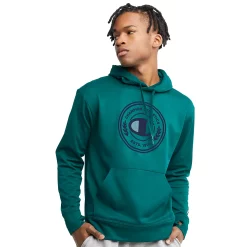 Men's Champion® Game Day Graphic Hoodie -Clearance Sales Store 5537126 Dark Emerald