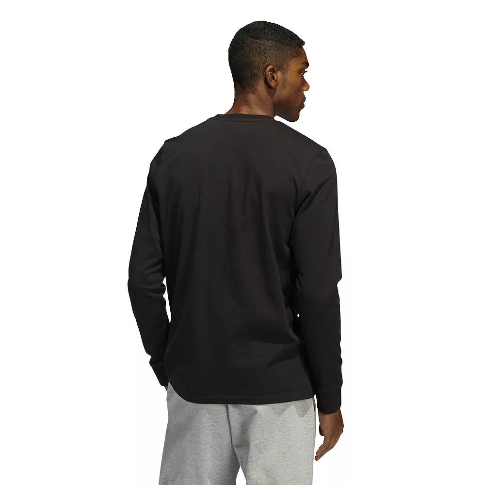 Men's adidas Positive Aura Badge of Sport Graphic Tee 5 Men's adidas Positive Aura Badge of Sport Graphic Tee - Image 3