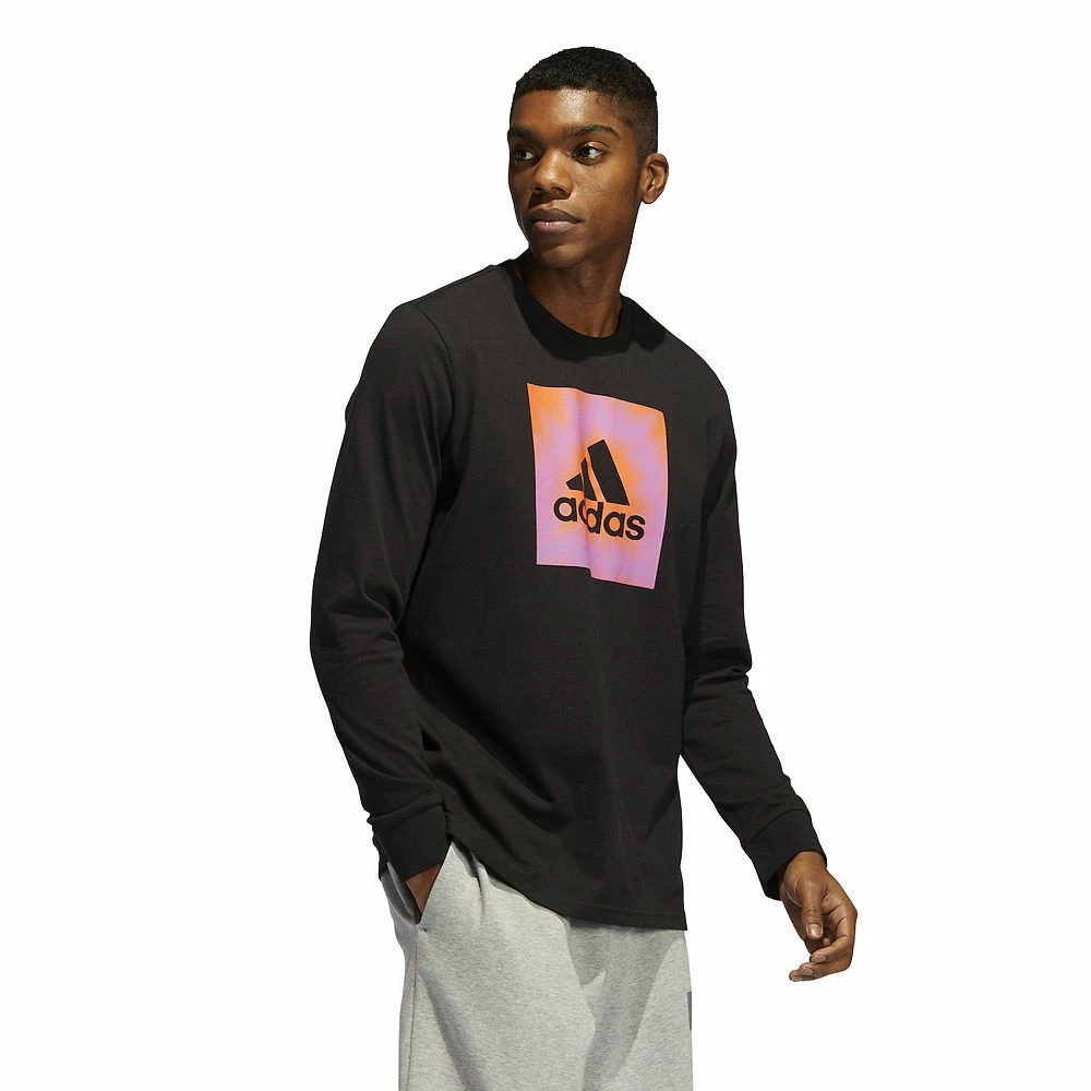 Men's adidas Positive Aura Badge of Sport Graphic Tee 6 Men's adidas Positive Aura Badge of Sport Graphic Tee - Image 4