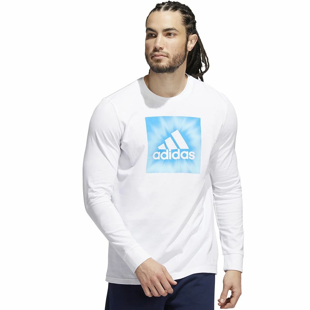 Men's adidas Positive Aura Badge of Sport Graphic Tee 4 Men's adidas Positive Aura Badge of Sport Graphic Tee - Image 2