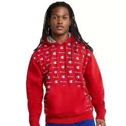 Men's Champion® Powerblend Fleece Hoodie 8 Men's Champion® Powerblend Fleece Hoodie -Clearance Sales Store 5539215 Little Script Ripe Red