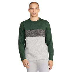 Men's IZOD Colorblock Fleece Top -Clearance Sales Store 5544389 Dark Ivy Block