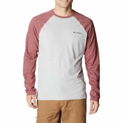 Men's Columbia Thistletown Hills™ Raglan Tee 12 Men's Columbia Thistletown Hills™ Raglan Tee -Clearance Sales Store 5550649 Red Jasper Heather