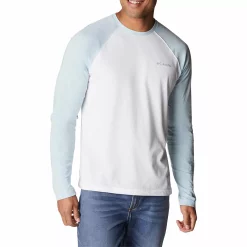 Men's Columbia Thistletown Hills™ Raglan Tee 14 Men's Columbia Thistletown Hills™ Raglan Tee -Clearance Sales Store 5550649 Sky Blue Heather