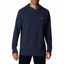 Men's Columbia Pine Peak™ II Waffle Hoodie -Clearance Sales Store 5550869 Collegiate Navy