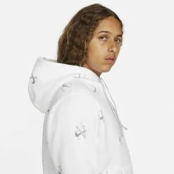 Big & Tall Nike Printed Club Fleece Hoodie -Clearance Sales Store 5550882 ALT4