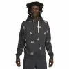 Big & Tall Nike Printed Club Fleece Hoodie -Clearance Sales Store 5550882 Dark Smoke Gray