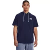 Men's Under Armour Rival Terry Short Sleeve Hoodie -Clearance Sales Store 5552450 Midnight Navy