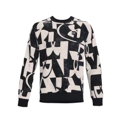 Men's Under Armour Printed Rival Fleece Crew Sweatshirt -Clearance Sales Store 5552492 ALT4