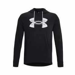 Men's Under Armour Rival Terry Logo Hoodie -Clearance Sales Store 5552525 ALT4