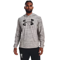 Men's Under Armour Rival Terry Logo Hoodie -Clearance Sales Store 5552525 Onyx White