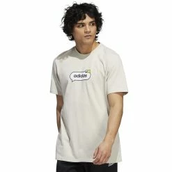 Men's adidas Optimoticon Linear Graphic Tee -Clearance Sales Store 5553975 Alumina