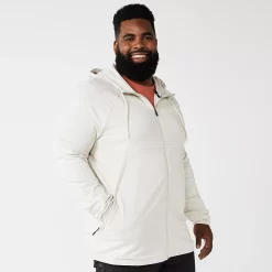 Big & Tall FLX Lined Fleece Full-Zip Hoodie -Clearance Sales Store 5554695 Sahara Wind