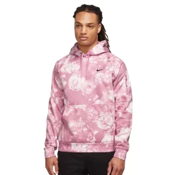 Men's Nike Therma-FIT Printed Pullover Fitness Hoodie -Clearance Sales Store 5557429 Elemental Pink