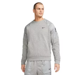 Men's Nike Therma-FIT Novelty Sweatshirt -Clearance Sales Store 5557435 Dark Grey Heather