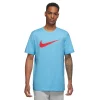 Men's Nike Icon Swoosh Tee -Clearance Sales Store 5558309 Blue Chill