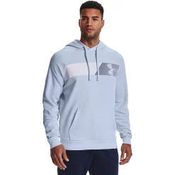 Big & Tall Under Armour Rival Fleece Graphic Hoodie -Clearance Sales Store 5564228 Oxford Blue