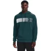 Big & Tall Under Armour Rival Fleece Graphic Hoodie -Clearance Sales Store 5564228 Tourmaline Teal