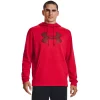 Big & Tall Under Armour Big Logo Fleece Hoodie -Clearance Sales Store 5564232 Red