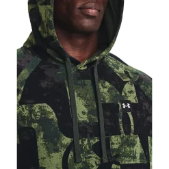 Big & Tall Under Armour Macro Branded Rival Fleece Hoodie -Clearance Sales Store 5564236 ALT3