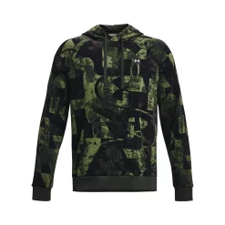 Big & Tall Under Armour Macro Branded Rival Fleece Hoodie -Clearance Sales Store 5564236 ALT4