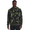 Big & Tall Under Armour Macro Branded Rival Fleece Hoodie -Clearance Sales Store 5564236 Baroque Green