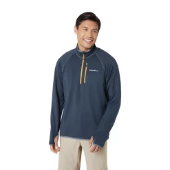 Men's Eddie Bauer Atlas Grid Quarter Zip Pullover -Clearance Sales Store 5568119 Storm