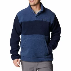 Men's Columbia Rugged Ridge™ Sherpa Half-Snap Jacket -Clearance Sales Store 5570554 Dark Mountain Navy