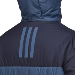 Men's adidas 3-Stripes Puffy Hooded Jacket -Clearance Sales Store 5573137 ALT4