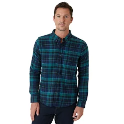 Men's Eddie Bauer Everyday Flex Flannel Button-Down Shirt -Clearance Sales Store 5578814 Dark Teal
