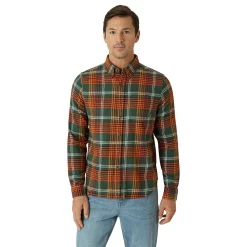 Men's Eddie Bauer Everyday Flex Flannel Button-Down Shirt -Clearance Sales Store 5578814 Forest Night