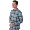Men's Eddie Bauer Everyday Flex Flannel Button-Down Shirt -Clearance Sales Store 5578814 Light Khaki
