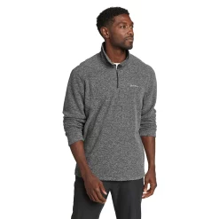 Men's Eddie Bauer Venture Fleece Quarter Zip Pullover -Clearance Sales Store 5583104 Charcoal Heather