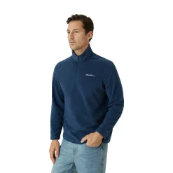 Men's Eddie Bauer Venture Fleece Quarter Zip Pullover -Clearance Sales Store 5583104 Medium Indigo
