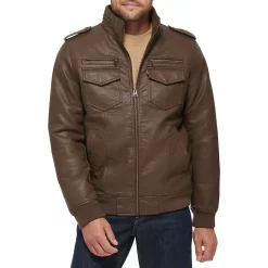 Mens Levi's® Military Bomber Jacket -Clearance Sales Store 5585634 Earth