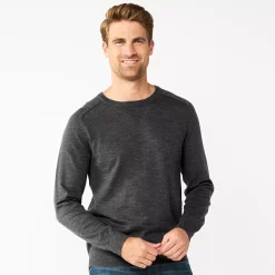 Men's Sonoma Goods For Life® Supersoft Crewneck Sweater -Clearance Sales Store 5585770 Charcoal