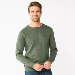 Men's Sonoma Goods For Life® Supersoft Crewneck Sweater -Clearance Sales Store 5585770 Green