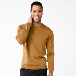 Men's Apt. 9® Merino Wool Blend Sweater -Clearance Sales Store 5586557 Dark Harvest