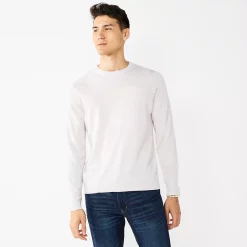 Men's Apt. 9® Merino Wool Blend Sweater -Clearance Sales Store 5586557 Stone Heather