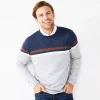 Men's Apt. 9® Colorblock Merino Blend 4-Tone Sweater -Clearance Sales Store 5586573 Nvy Prl Brwn Wht Cloud