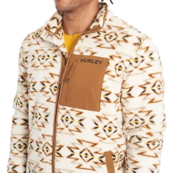 Men's Hurley Printed Sherpa Jacket -Clearance Sales Store 5587683 ALT4